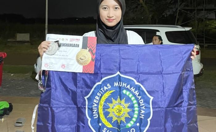 Mahasiswa PGSD Umsida Raih Perak Taekwondo Surabaya