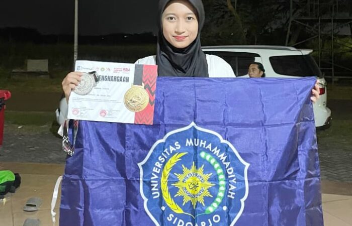Mahasiswa PGSD Umsida Raih Perak Taekwondo Surabaya